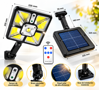 Reflector Solar LED 220 | Potencia e Iluminación Sin Cables