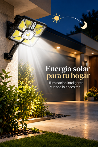 Reflector Solar LED 220 | Potencia e Iluminación Sin Cables