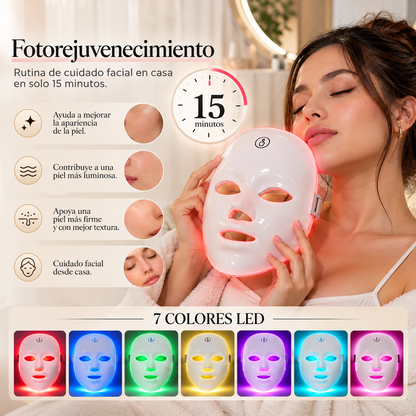 Máscara Facial LED PRO — 7 Colores